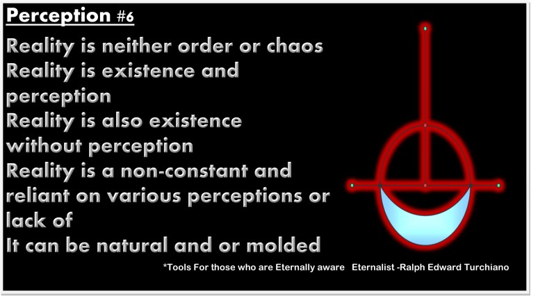 Tools For those who are Eternally aware Eternalist -Ralph Edward Turchiano Apeirophobia