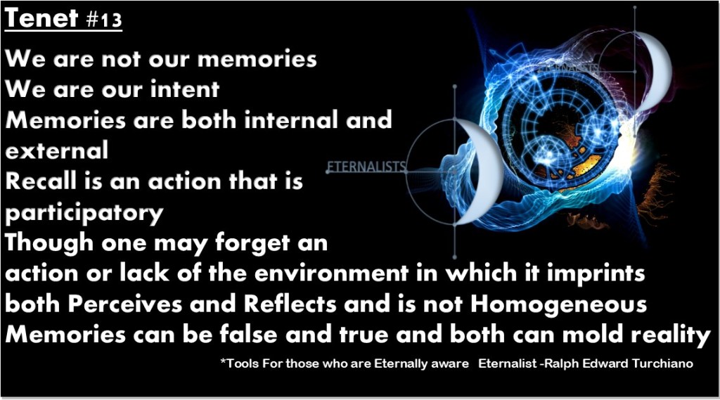 Tools For those who are Eternally aware Eternalist -Ralph Edward Turchiano